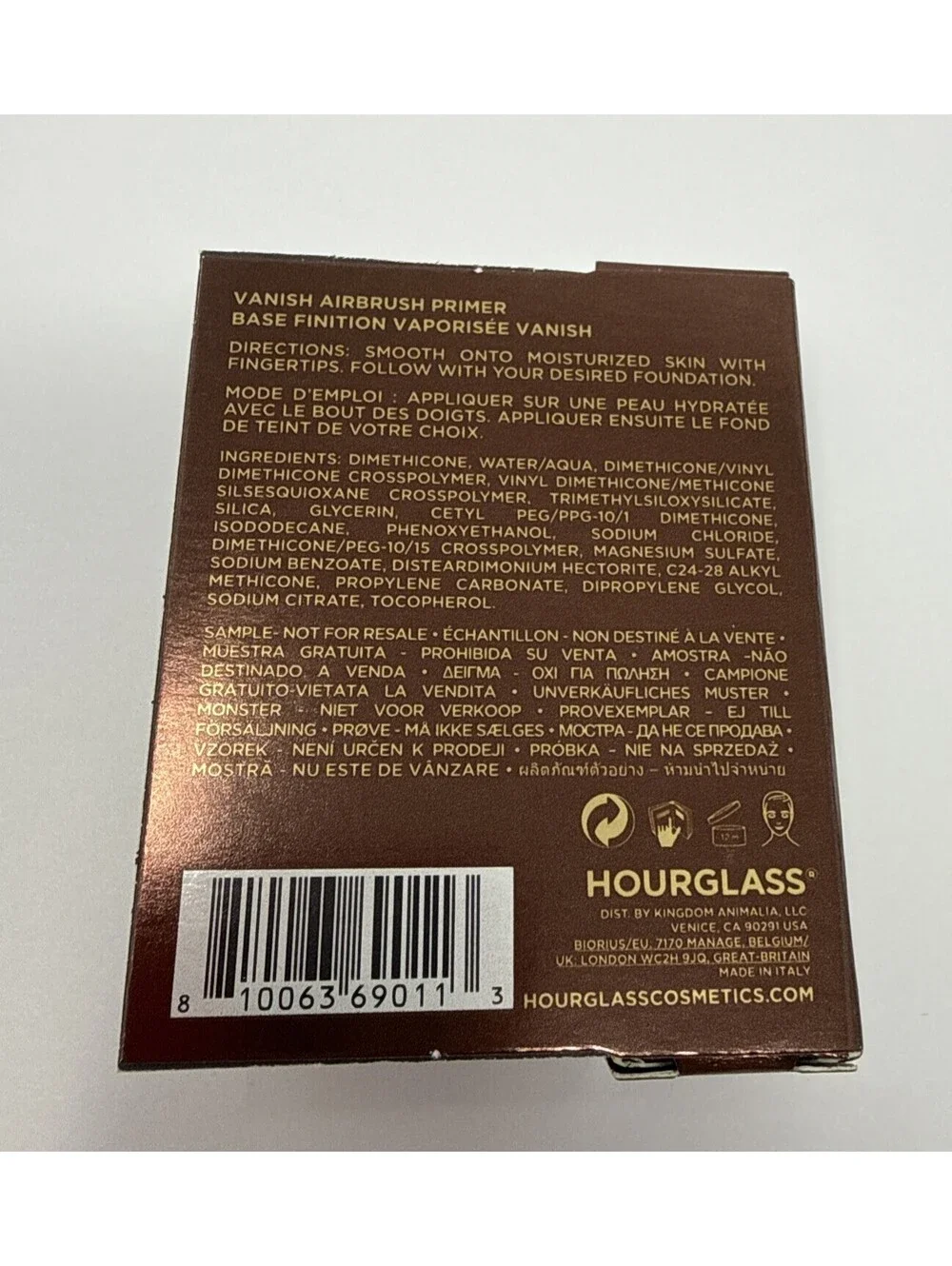Hourglass Beauty Samples -Vanish + Veil + Unlocked + Caution RN3